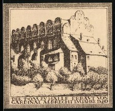 Notgeld Halle, 10 Pfennig, Dom zu Halle