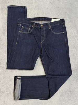 Rag & Bone Jeans 35x33 Redline Selvedge Dark Wash Denim Fit 3 Slim Straight READ