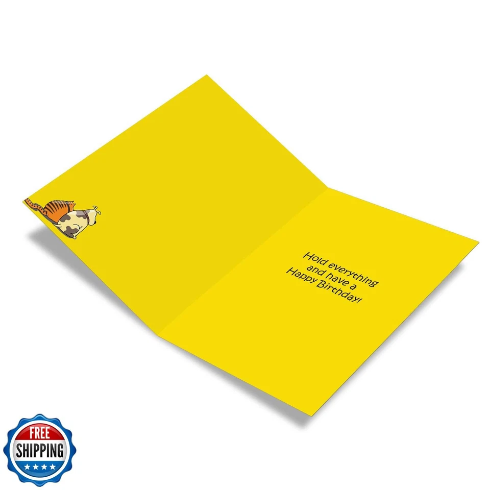 NobleWorks - 1 Funny Card for Happy Birthdays - Hilarious Cartoon Notecard wi - Image 4 of 4