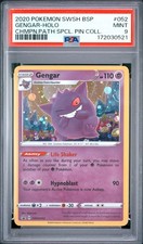 2020 POKEMON SWSH BLACK STAR PROMO #052 GENGAR-HOLO PSA 9 👻 SWIRL