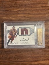 2016-17 Panini Flawless Kyrie Irving Horizontal Patch Auto #16/25 BGS 9.5/9