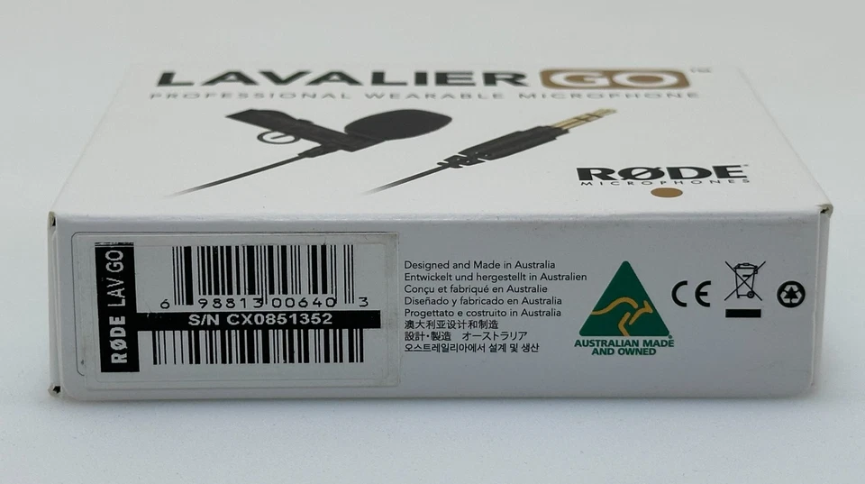 Rode Lavalier GO Professional-Grade Wearable Microphone, Black - Image 2 of 4