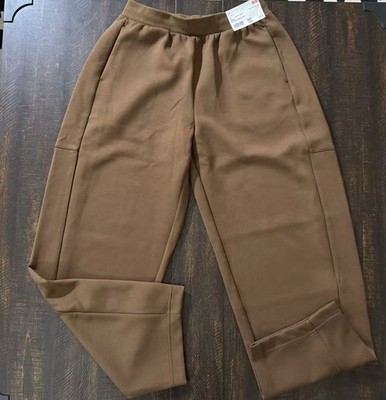 Uniqlo Dry Sweat Barrel Curve pants Wide Fit Brown Women s Size S