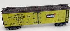 VTG HO Scale Train Car ATHEARN Metal Armour Refrigerator ARLX 243 Distressed
