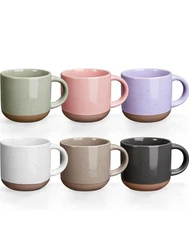 Gencywe 6 Pack Expresso Drinking Cups Assorted  Colors 5oz cups