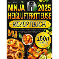 2025 Large Ninja Air Fryer Use Recipe Book fo...