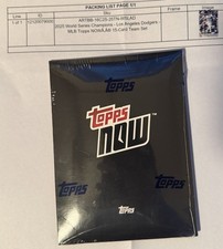 2025 World Series Champions Los Angeles Dodgers MLB Topps NOW IN HAND SEALED NEW