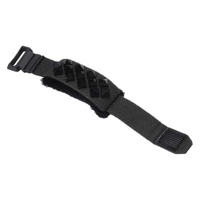 Guitar Mute Wrap, 7.1 x 0.9in Adjustable String Dampener Square Stud-Black