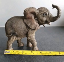 Out Of Africa Leonardo Baby Elephant Calf Ornament - Lucky Trunk up 
