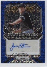 2021 Panini Prizm Rookie Blue Donut Circle 38/60 Jonathan Stiever Auto 1p94