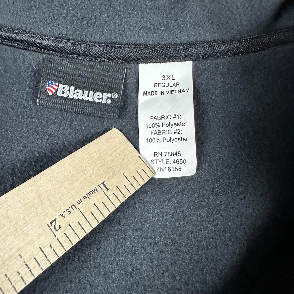 Blauer Fleece Jacket Mens 3XL Dark Navy Reinforced Outdoor Wind Resistant 4650 - Image 4 of 4