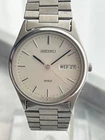 Seiko Spirit DayDate Quartz Watch Mens Wristwatch 33mm Vintage wrist 17cm