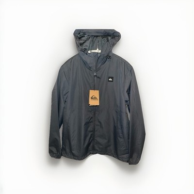 Quicksilver Dryflight Full Zip Windbreaker Jacket Mesh Color Gray