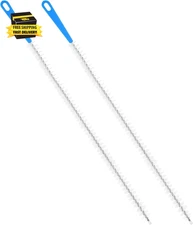 2 Pack Flexible Drain Cleaning Brush, 23.6Inch Long Drain Clog Remover Tool with