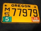 Lot of 3 Motorcycle License Plates California Oregon Washington As Is Decor NR — photo 2