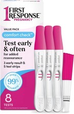 Comfort Check Pregnancy Test 8 Count Pink  White As Early 6 Days Over 99