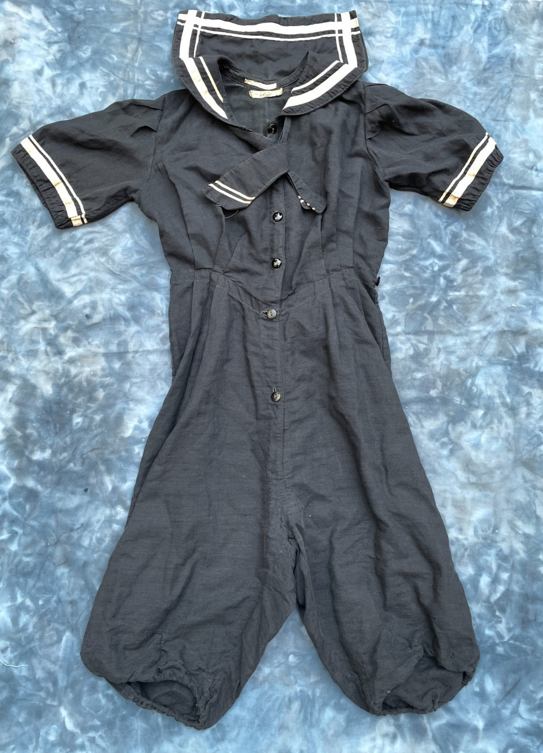 Antique Edwardian Womens Bathing Suit Bloomers 2 Piece Swimsuit 1900's Vintage