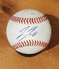 Autographed Baseball game used CUTTER COFFEY Toronto Blue Jays 