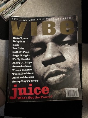 VTG 1990S VIBE MAGAZINE MIKE TYSON JUICE COVER 90S SEPTEMBER 1995