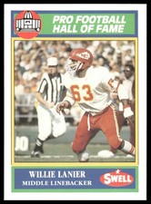 Willie Lanier 1990 Swell Greats #131 Kansas City Chiefs