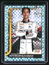 2025 Topps Chrome Formula 1 F1 Tasanapol Inthraphuvasak Aqua Checker 052/199 #53