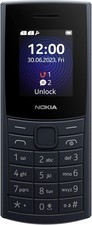 Nokia 110 4G 2nd 2024 Dual SIM Black FM Cam USB-C BT5 IP54 Unlocked Big Button