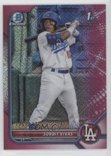 2022 Bowman Chrome Prospects Mega Box Fuchsia Mojo Refractor Jorbit Vivas 12n8