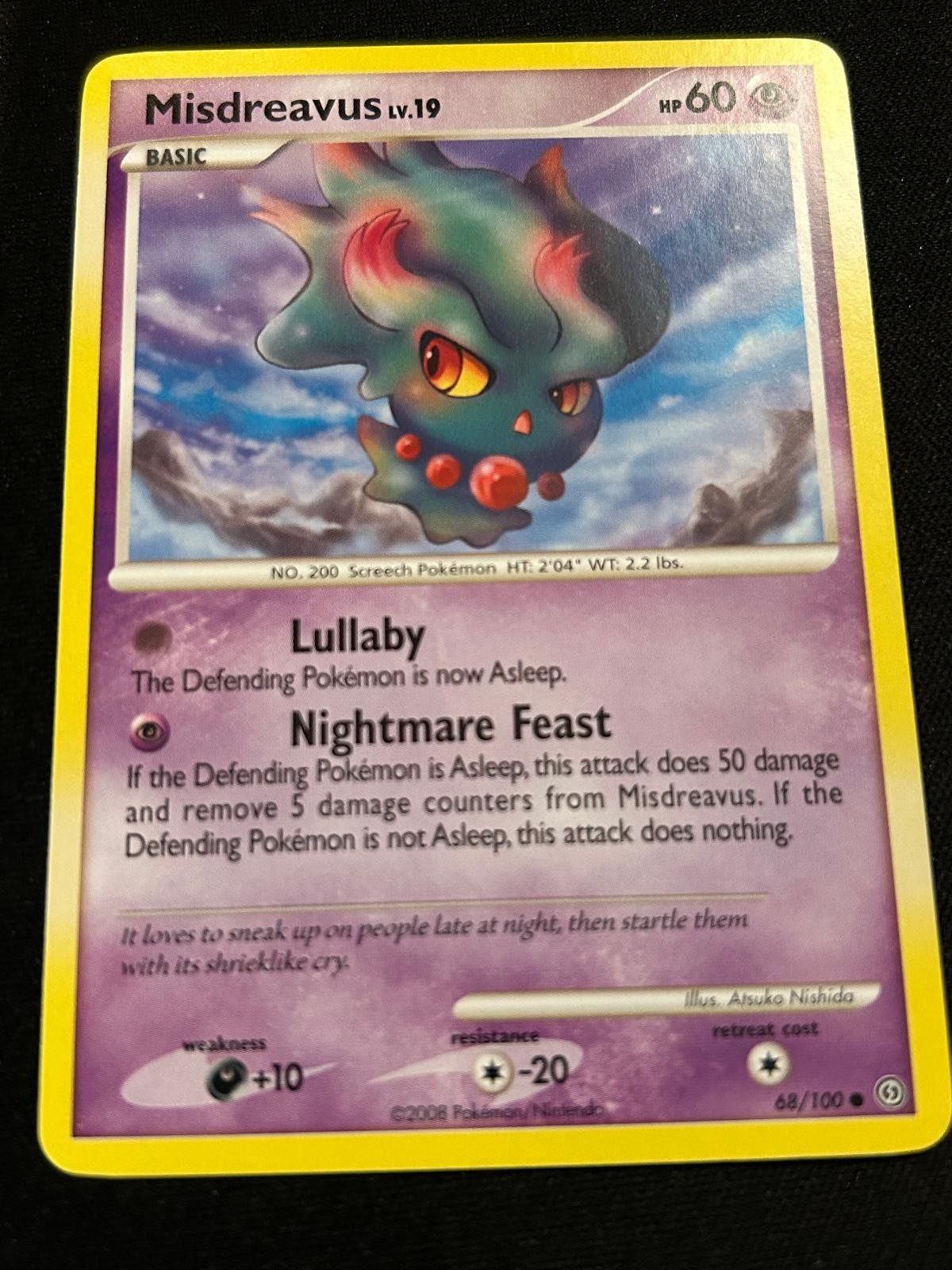 Misdreavus 68/100 Common Stormfront Pokemon Near Mint