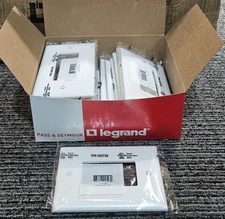 (QTY 40)Legrand Pass & Seymour TPJ26-W TradeMaster Single Gang Wall Plate White