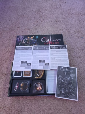 Cutthroat Caverns - Board Game - With Expansions OOP Relics Deeper Tombs Fresh