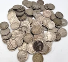 100 Unsearched Indian Buffalo Nickel Circulated Lot. H677