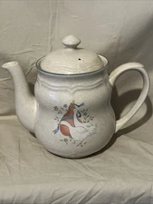 Vtg International China Marmalade 2Qt Stoneware Teapot & Lid EXCELLENT CONDITION