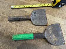 Restposten 2x Vintage schwere 4" 100mm Bolster / Kaltmeißel - 2kg Posten - GWO