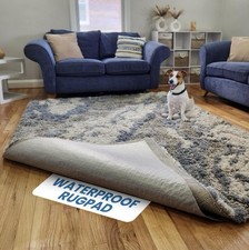 Waterproof Rug Pad 3x5 FT Non Slip Gripper Washable Pet Friendly Thin