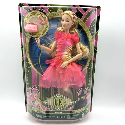 Wicked Fashion Doll Glinda Mattel Pink Ruffled Dress Posable Ariana Grande  NIB | eBay