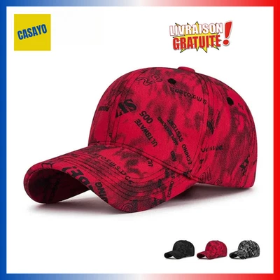 Casquette de Baseball Unisexe Imprimée 3 Coloris - Photo 1/4