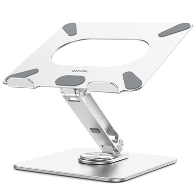 LSX7 Laptop Stand with 360 Rotating Base Ergonomic Adjustable Notebook Riser
