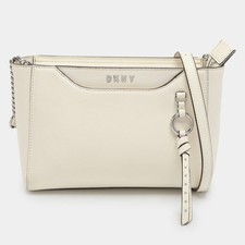 Borsa a tracolla Dkny Lola in pelle bianca