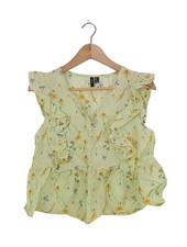 VERO MODA Haut à volants Dames Top T EU 36 vert élégant