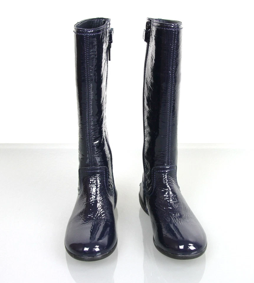 Nueva Auténtica Bota de Cuero Gucci Niños 'Saint Brieuc', 29/US 12, Azul, 271340 Foto 2 de 4