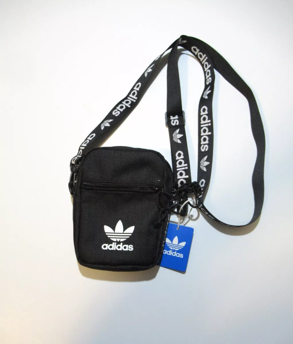 Adidas originals logo strap crossbody best sale bag