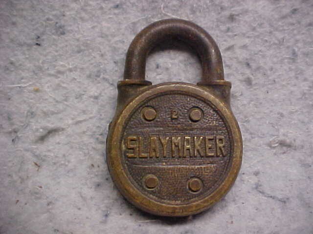 VINTAGE SLAYMAKER # 2 PAD LOCK BRASS