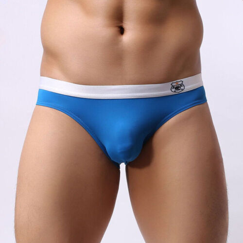 Men Briefs Brand Sexy Underwear Briefs Low Waist Underpants Briefs Nylon Fabric - Picture 1 of 20