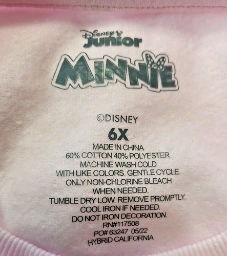 Disney Little Girls' Minnie Mouse Sweatshirt and or Leggings 6x - Picture 4 of 7