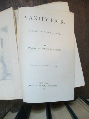 THACKERAY 9 vol. Decorator's Set 1885 Vanity Fair Virginians Pendennis Newcomes - Picture 5 of 9