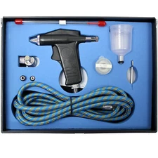 Airbrush Kit Air Brush Gun Hobby Airbrush Gun Hose for Art, Tattoo, Makeup, Cake