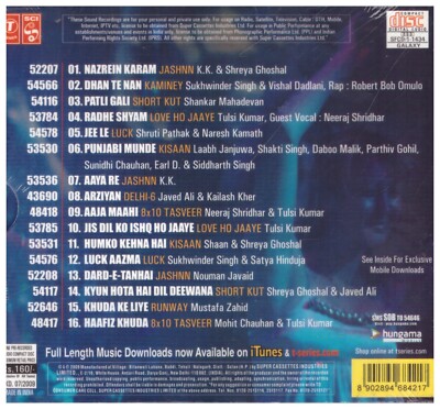 Sound of Bollywood -[CD] singers- KK, shreya Ghoshal,Sukhwinder