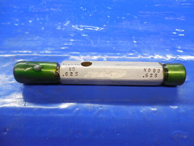 .6230 & .6280 DIA. SMOOTH PIN PLUG GAGE GO NO GO UNDER & OVERSIZE .625 .6250 5/8