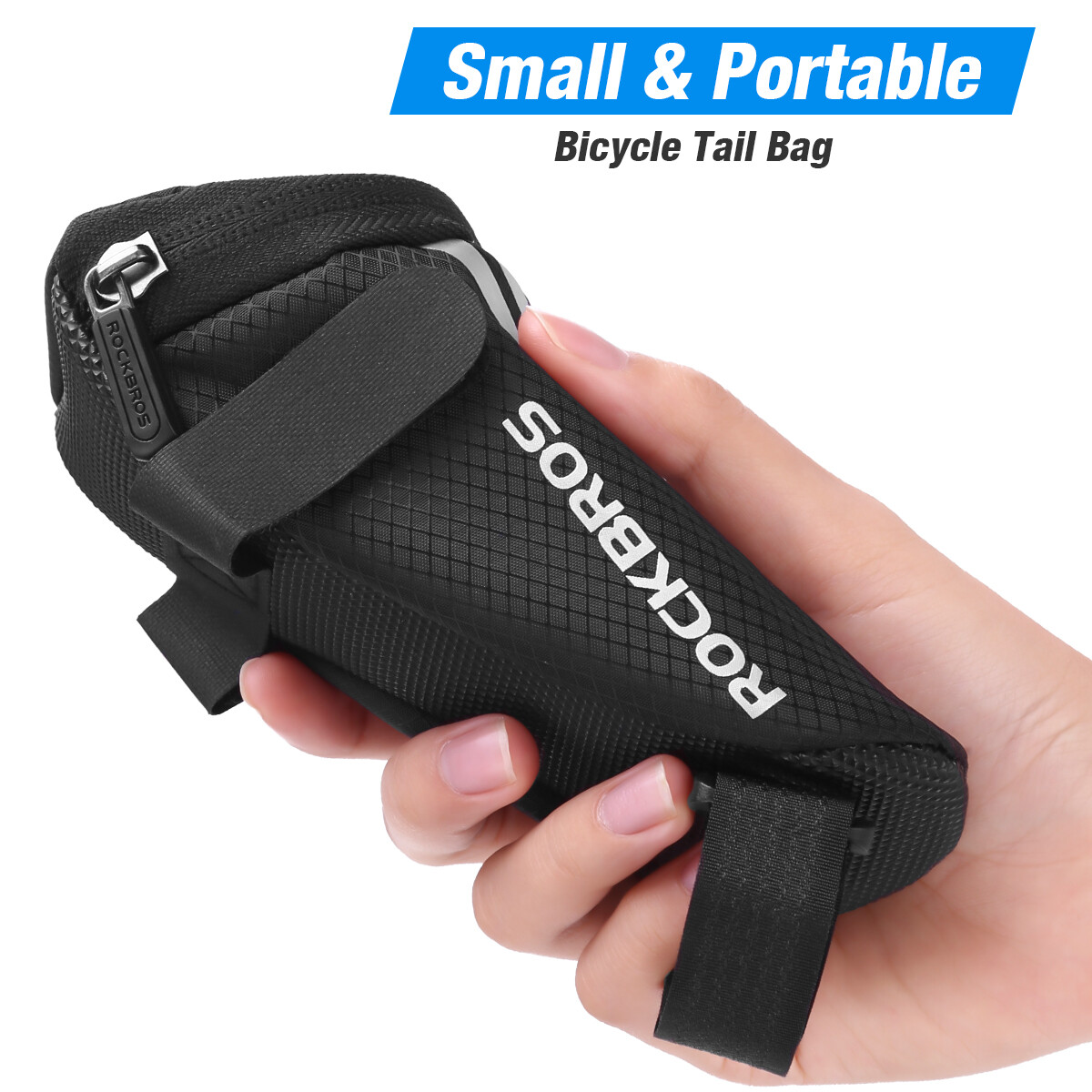 ROCKBROS Bike Saddle Bag Bicycle Seat Bag Under Seat Bike Tail Storage