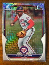 2023 Bowman Chrome Edwin Solano #BCP-169 1st Prospect Mojo Refractor Nationals